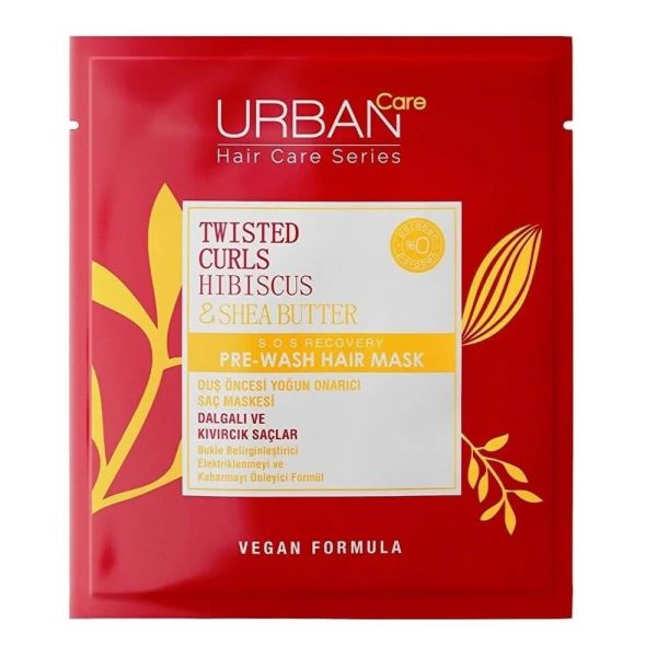 Urban Care Twistted Curls Hibiscus + Shea Batter Bukle Belirgenleşitirici Saç Bakım Maskesi 50 ml