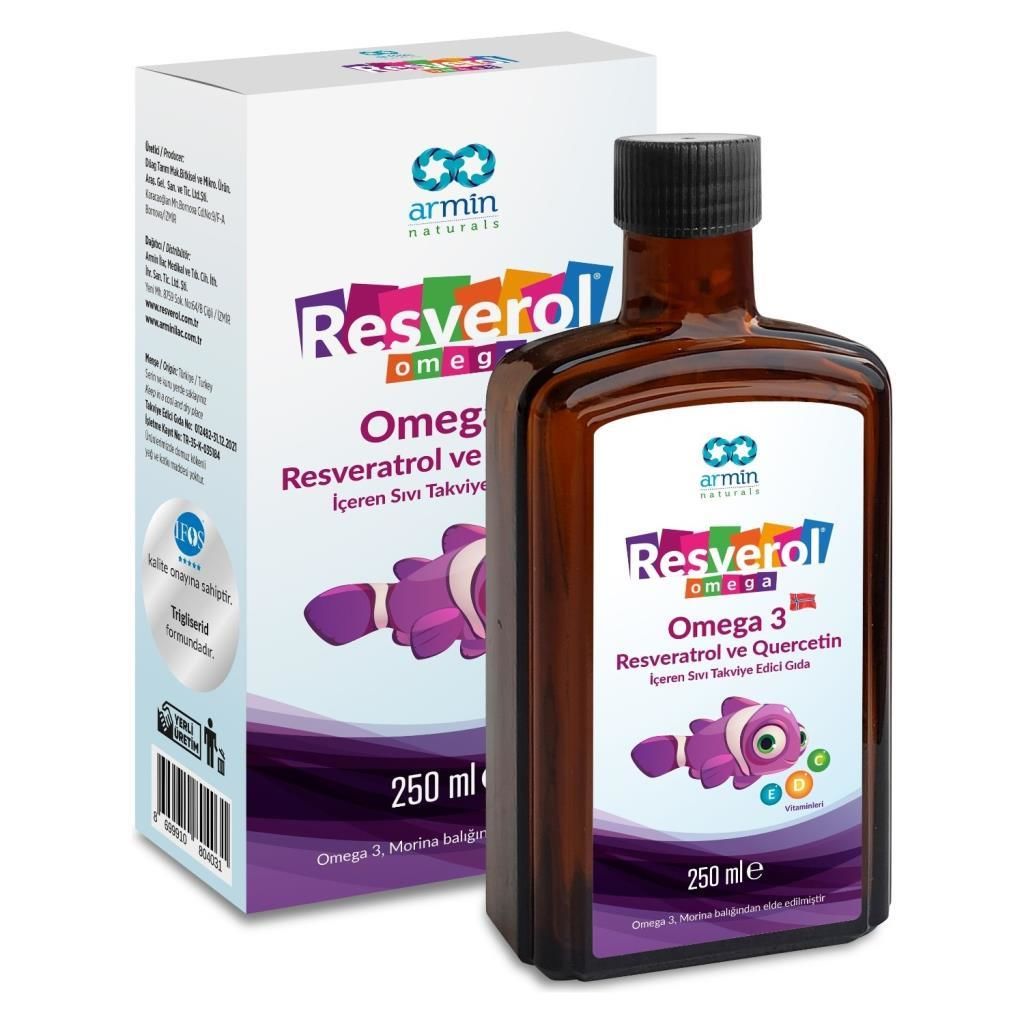 Armin Resverol Omega-3 Resveratrol ve Quercetin 250 ml