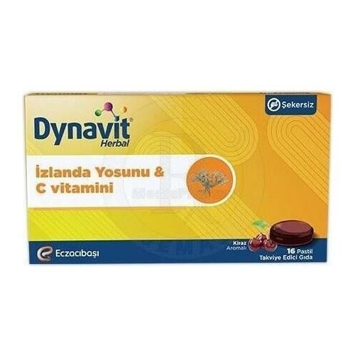 Dynavit Herbal İzlanda Yosunu + C Vitamini 16 Pastil