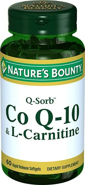 Natures Bounty CoQ 10 L Carnitine 30 Softgels