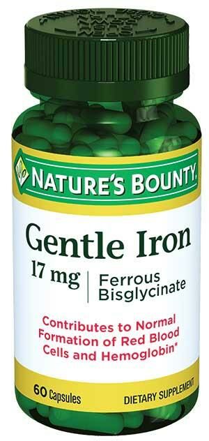 Nature's Bounty Gentle Iron 17 mg 60 Kapsül