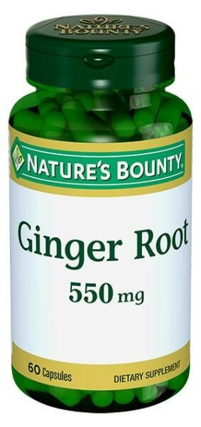Nature's Bounty Ginger Root 550 mg 60 Kapsül
