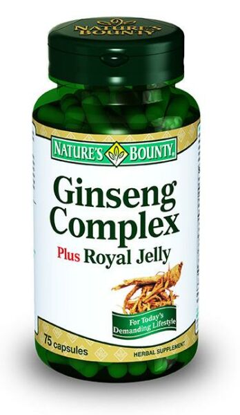 Nature's Bounty Ginseng Complex  Plus Royal Jelly 75 Kapsül