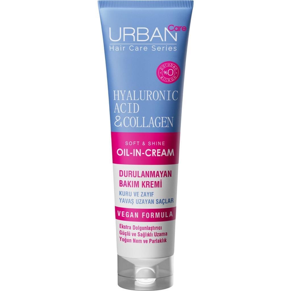 Urban Care Hyaluronic Acid + Collagen Ekstra Dolgunlaştırıcı Durulanmayan Saç Bakım Kremi 150 ml