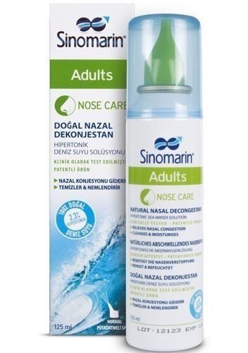 Sinomarin Adults Yetişkinler için Hipertonik Deniz Suyu 125 ml