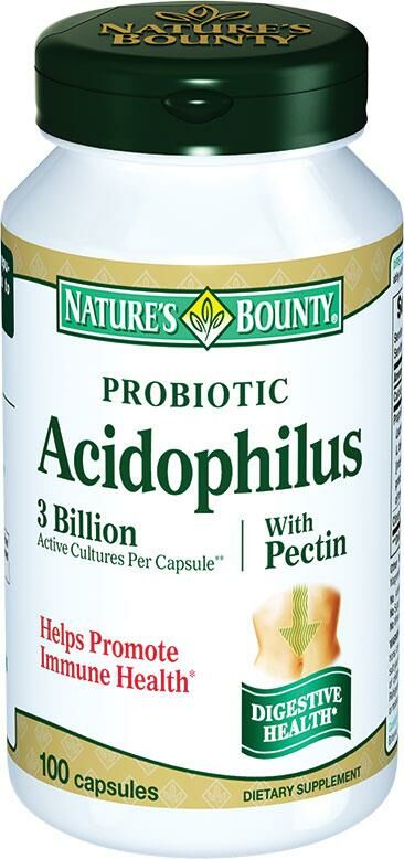 Nature's Bounty Probioic Acidophilus With Pectin 100 Kapsül