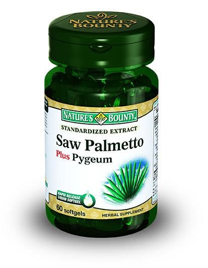 Nature's Bounty Saw Palmetto Pumpkin Seed Oil with Uva Ursi 60 Kapsül