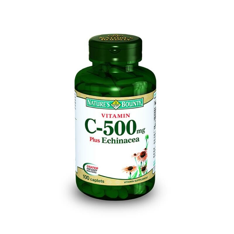 Nature's Bounty Vitamin C 500 mg Plus Echinacea 100 Tablet