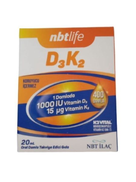 Nbt Life Vitamin D3K2 Damla 30 ml