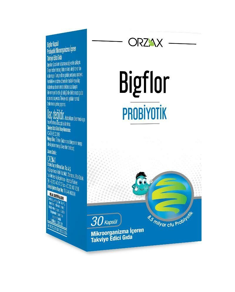 Orzax Bifglor Probiyotik 30 Kapsül