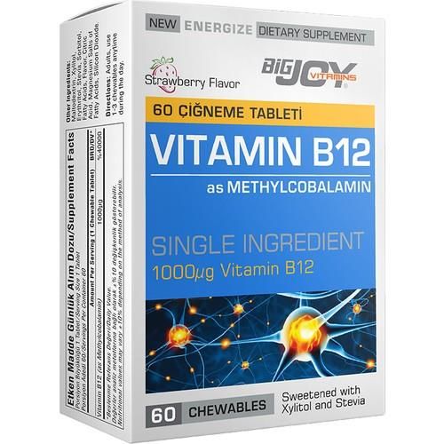 Big Joy Vitamin B12 1000 Mcg 60 Çiğneme Tableti