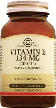 Solgar Vitamin E 200 IU 134 mg 50 Vegetable Kapsul