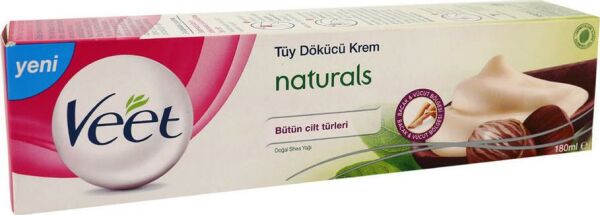 Veet Tüy Dökücü Krem Naturals Doğal Shea Yağıo 180 ml