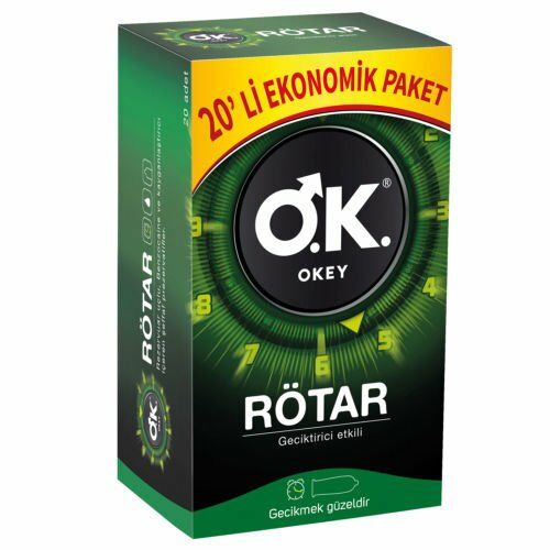 Okey Rötar Prezervatif 20 Adet