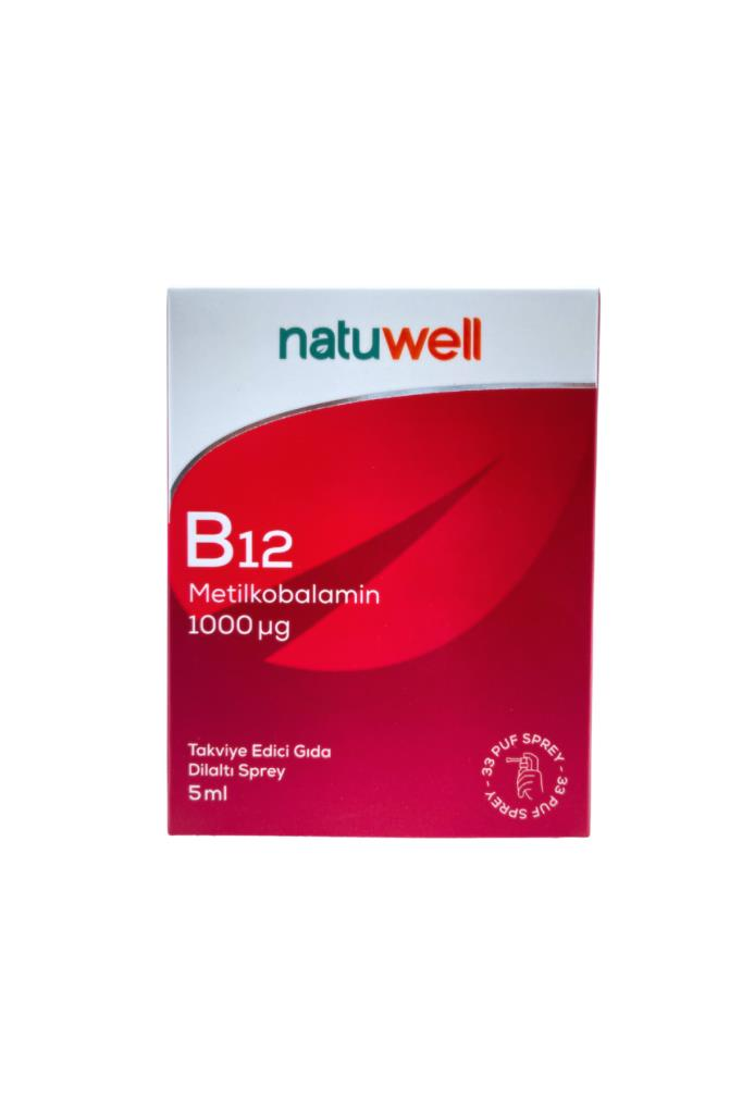 Natuwell B12 Metilkobalamin 1000 mcg 5 ml