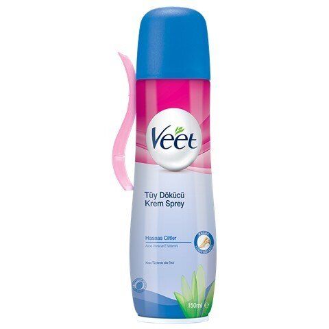 Veet Tüy Dökücü Sprey Krem Hassas Ciltler 150 Ml (Mavi)