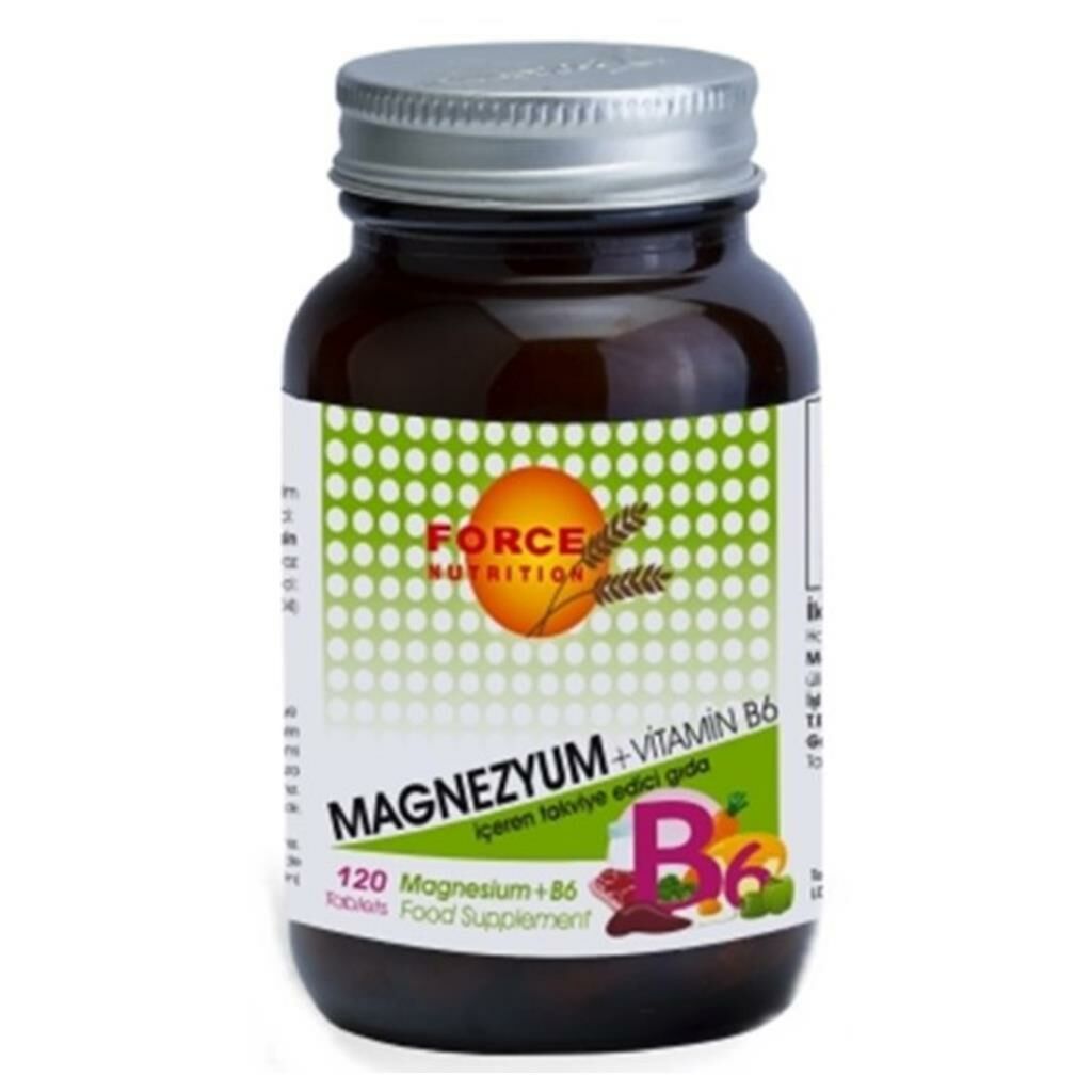 Force Nutrition Magnezyum + Vitamin B6 120 Tablet
