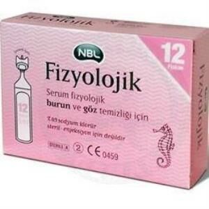 NBL Burun ve Göz Temizliği İçin 12'li Flakon Serum Fizyolojik