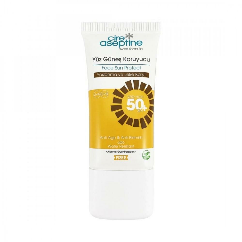 Cire Aseptine Spf 50+ Yaşlanma Karşıtı Yüz Güneş Koruyucu 50 ml