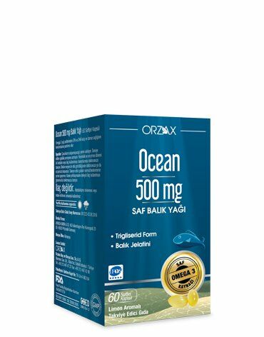 Ocean Saf Balık Yağı 500 mg 60 Kapsül