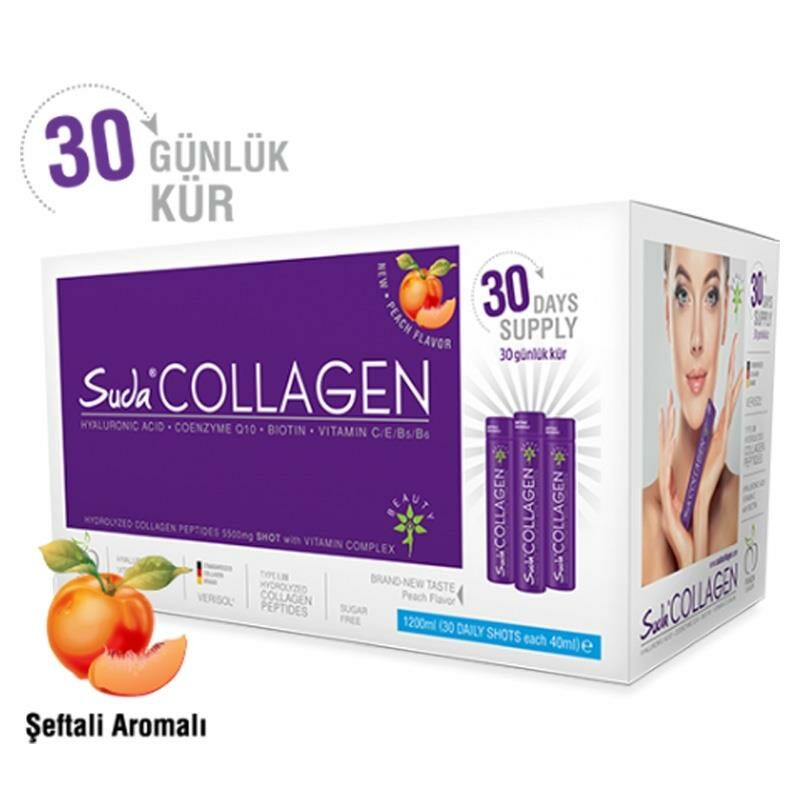 Suda Collagen Şeftali Aromalı Shot 30 x 40 ml