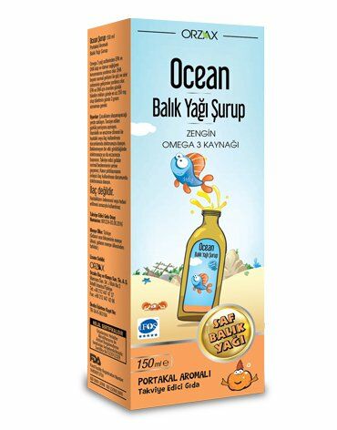 Ocean Balık Yağı Şurubu Portakallı 150 ml