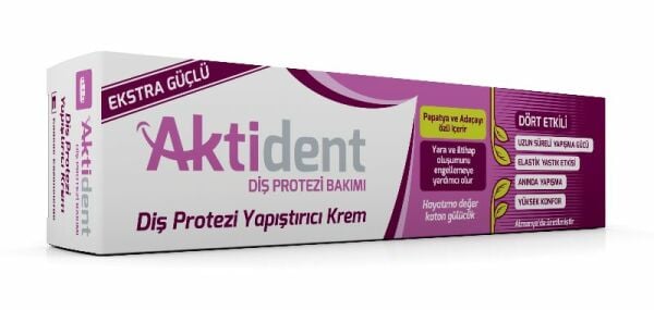 Aktident Diş Protezi Yapıştırıcı Krem 40 gr