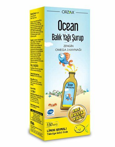 Ocean Omega 3 Limon Aromalı 150 ml Şurup