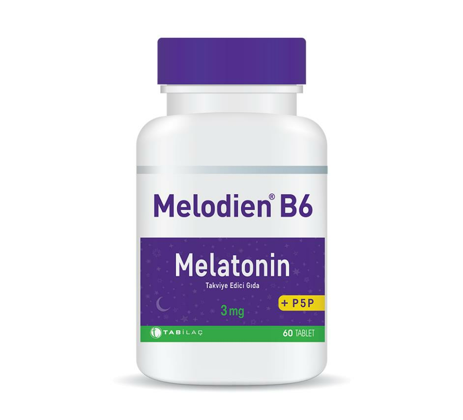 Melodien B6 Melatonin 3mg + P5P 60 Tablet
