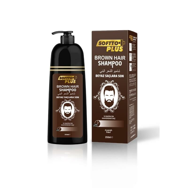 Softto Plus Brown Hair - Kahverengi Saç Şampuan 350 ml