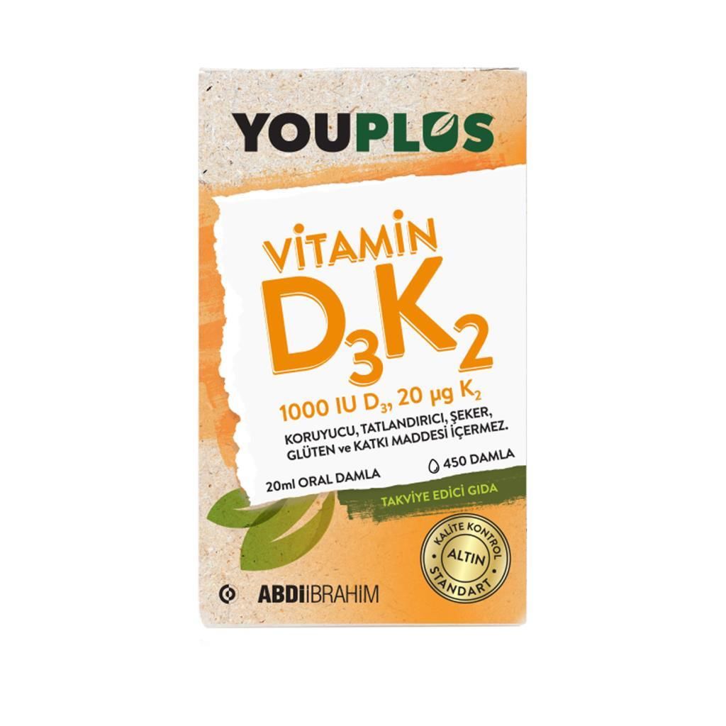 Youplus Vitamin D3K2 450 Damla - 20 ml