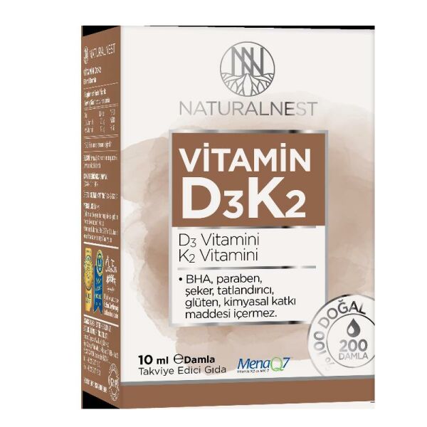 Naturalnest Vitamin D3K2 Damla 10 ml