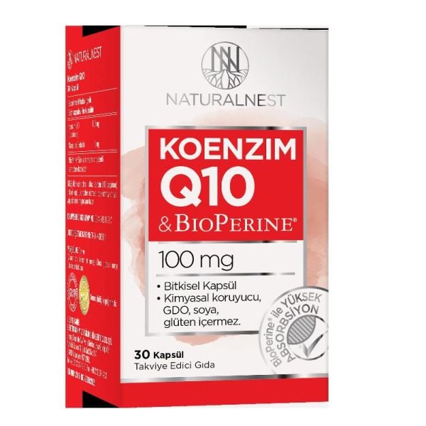 Naturalnest Coenzyme Q10 100mg 30 Kapsül