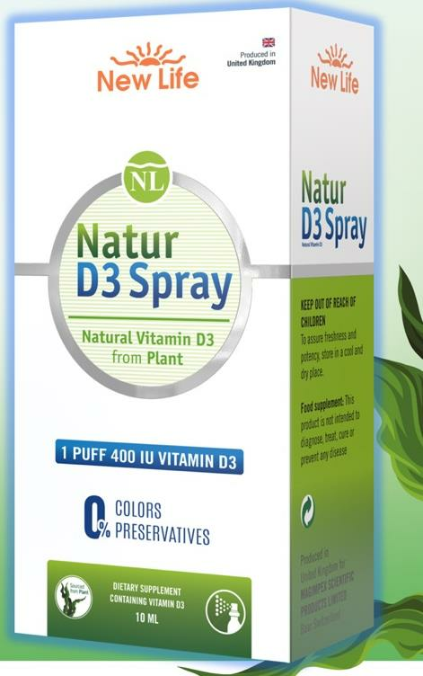 NewLife Natur D3 400 IU Sprey 10ml