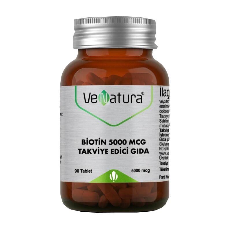 Venatura Biotin 5000 Mcg 90 Tablet