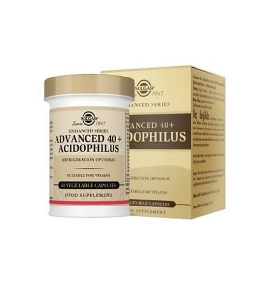 Solgar Advanced 40+ Acidophilus  60 Kapsül