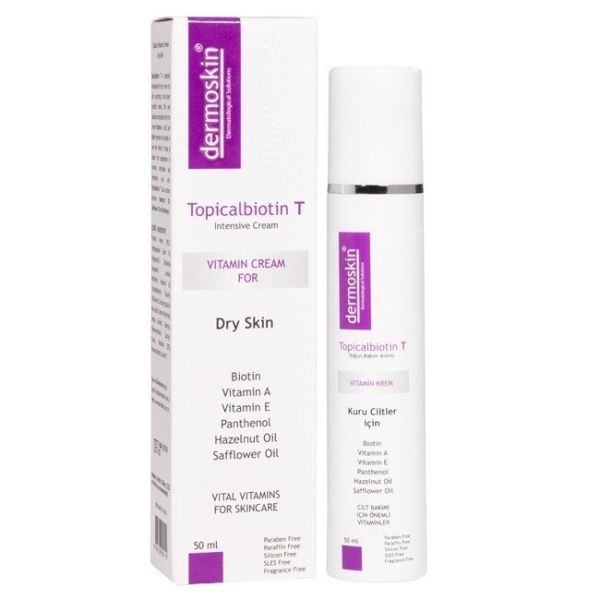 Dermoskin Kuru Ciltler İçin Topicalbiotin-T Vitamin Kremi 50 ml