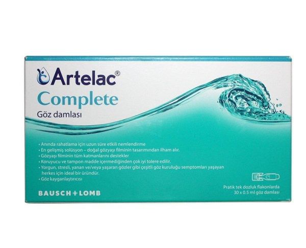 Bausch Lomb Artelac Complete Göz Damlası 30 x 05 ml