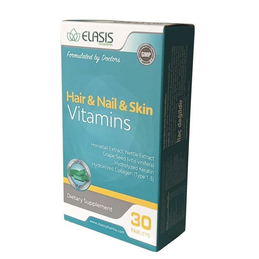 Elasis Pharma Hair Nail Skin Vitamins 30 Tablets