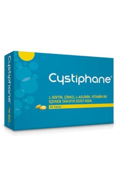 Cystiphane L-Sistin - Çinko - L-Arjinin - Vitamin B6 60 Tablet