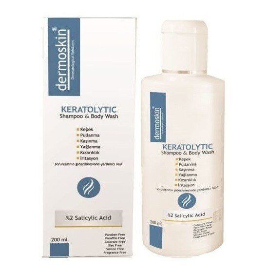 Dermoskin Keratolytic Shampoo Body Wash 200 ml Şampuan