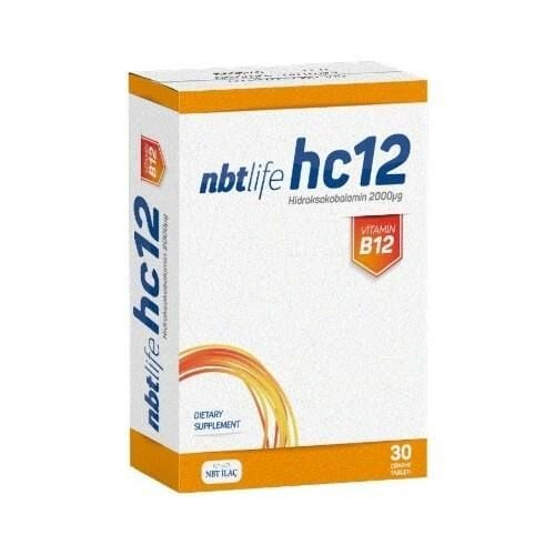 Nbt Life HC12 Vitamin B12 30 Kapsül