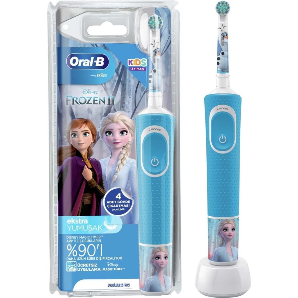 Oral-B D100 Frozen Özel Seri Çocuklar İçin Şarj Edilebilir Diş Fırçası