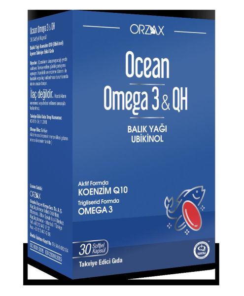 Ocean Omega 3 QH 30 Kapsül Balık Yağı