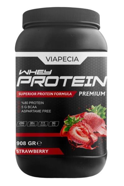 Viapecia Whey Protein Çilek Aromalı 908 gr