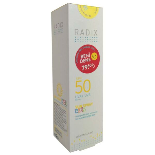 Radix Sun Kids Hassas Çocuk Cildi Güneş Koruyucu Spreyi 150 ml