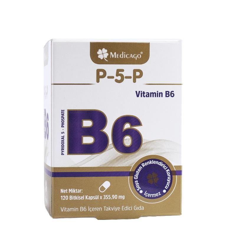 Medicago P-5-P ( P5P ) Vitamin  B6 120 Bitkisel Kapsül