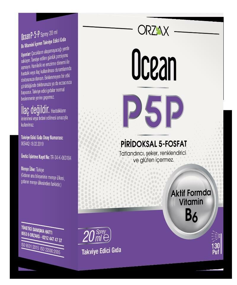 Ocean P5P Pridoksal 5-Fosfat 20ml