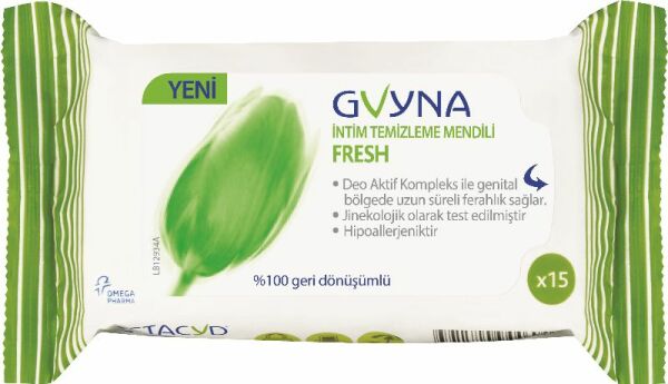 Gvyna Intim Fresh 15'li Mendil Genital Bölge Ürünü
