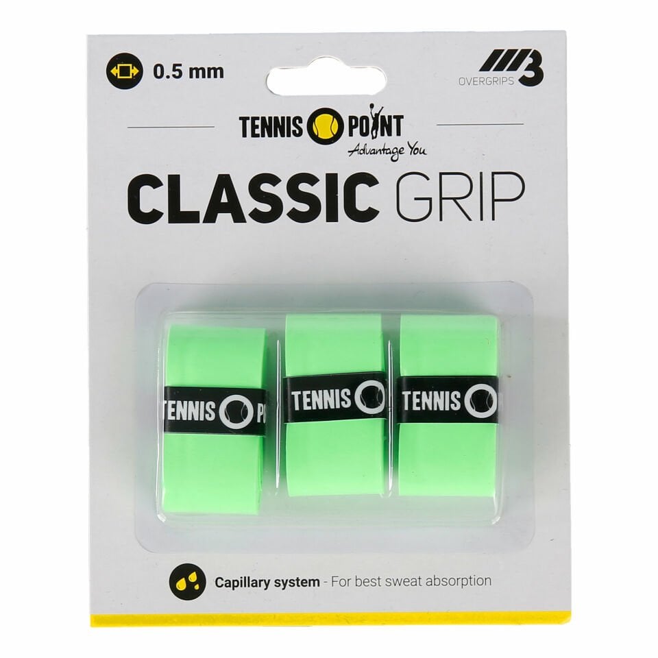 Tennis-Point PClassic Grip 3lü - Yeşil